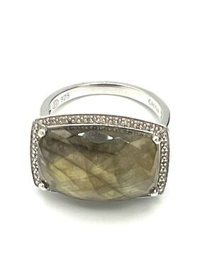 Labradorite and Diamond Statement Ring - Ross Simons